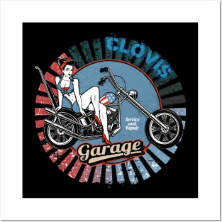 CLOVIS VINTAGE GARAGE Posters and Art